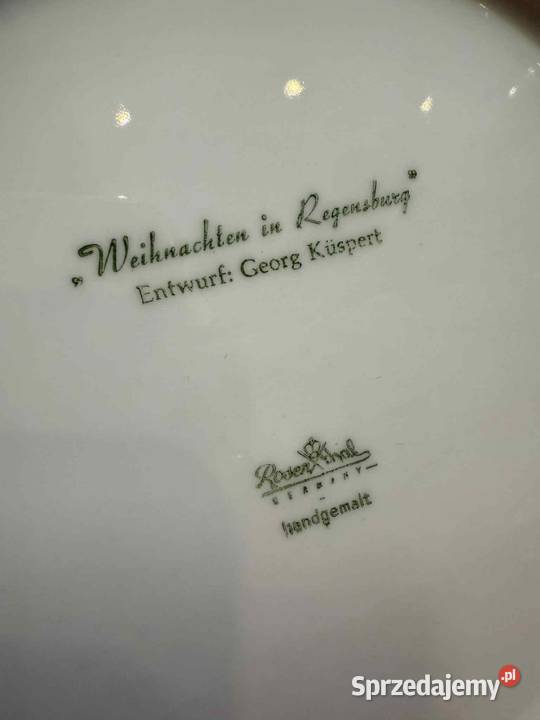 Talerz Rosenthal Boze Narodzenie 1967 świętokrzyskie Kielce