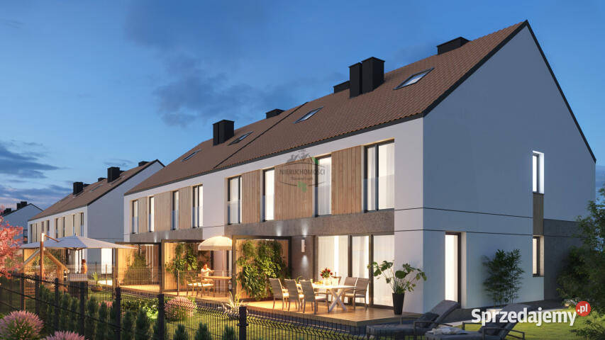 Dom szeregowy Dobrzykowice Wrzosowe Łąki 114m2 Rok budowy 2027 Sprzedaż