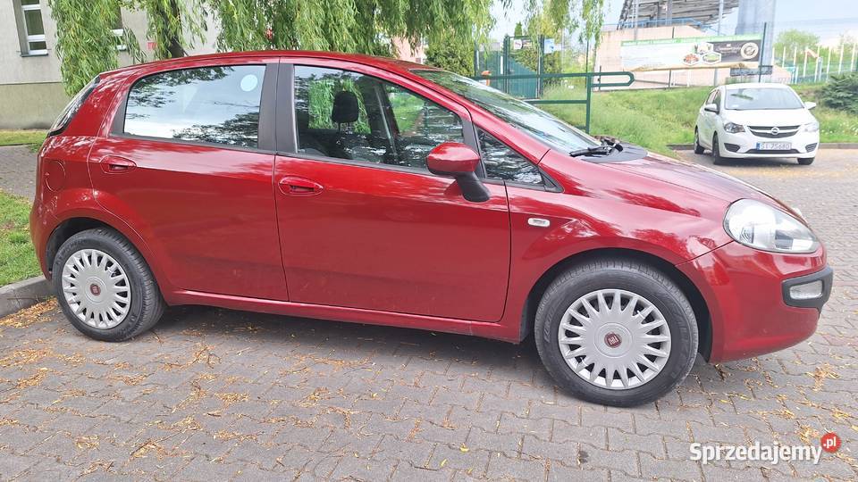 Piękny fiat punto evo 5 drzwi Bordowy 14 Punto Evo Katowice