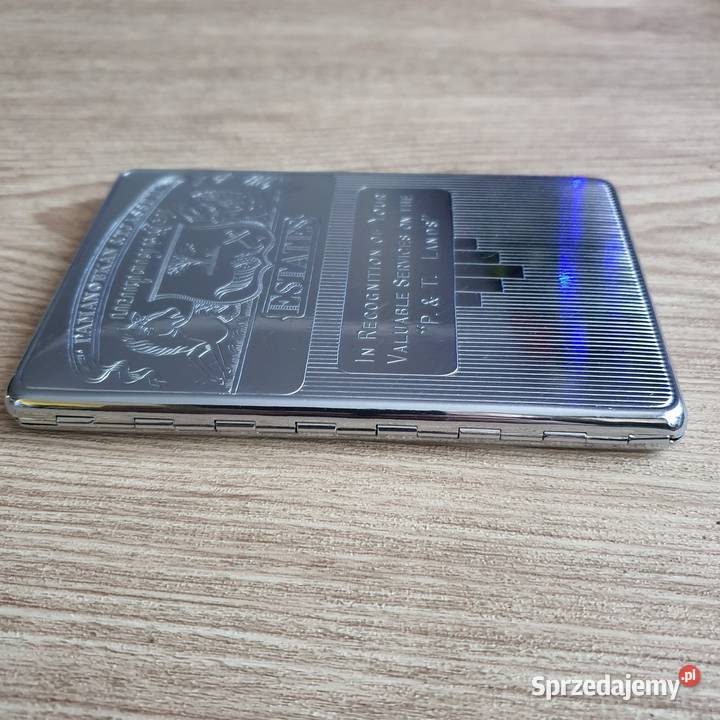 Papierośnica chromowana Nowa Sól