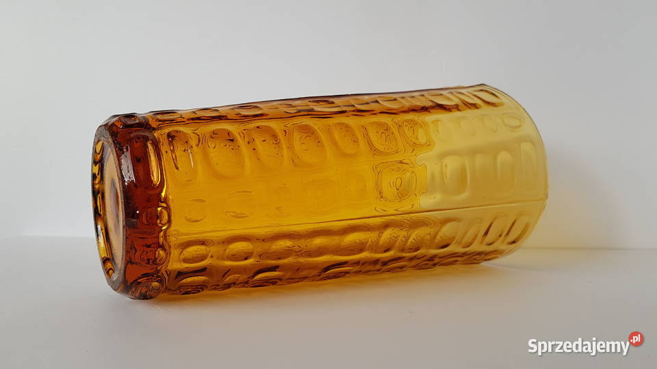 Wazon WULKAN 2 Ząbkowice kolorowe szkło PRL Porcelana i szkło Dąbrowa Górnicza