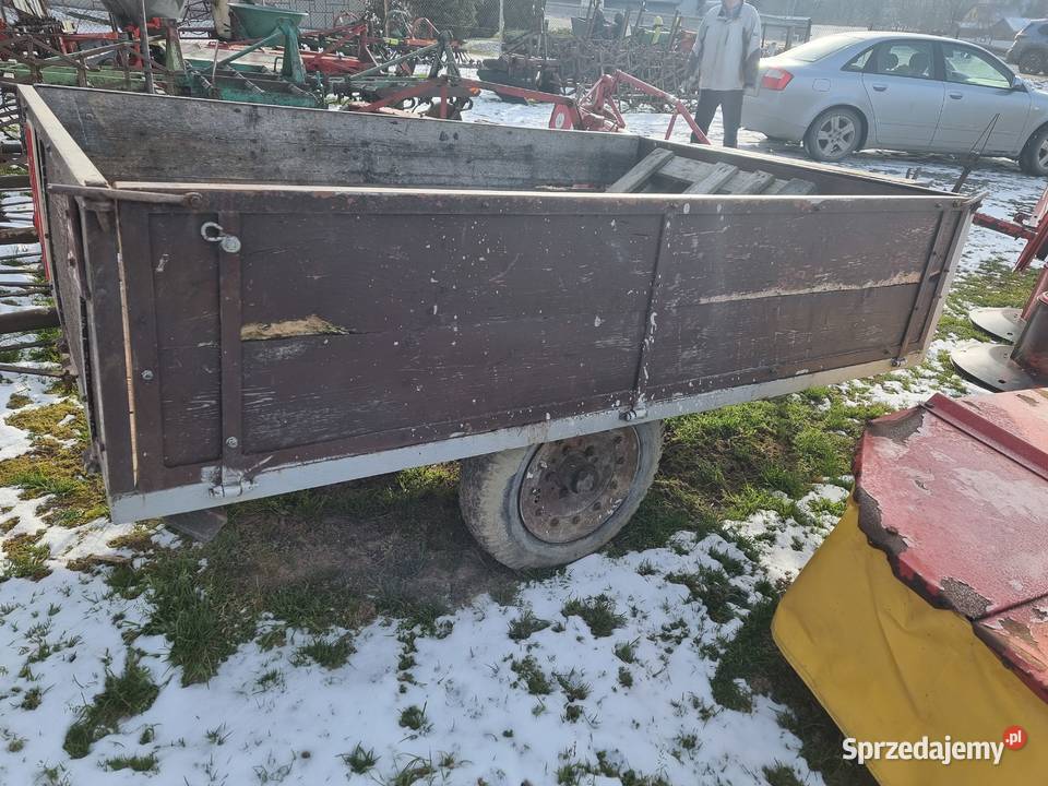 przyczepa jednoosiowa rolnicza platforma małopolskie Grybów sprzedam