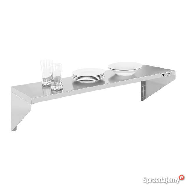 Półka 30x90 ze stali nierdzewnej wsporniki Poczesna