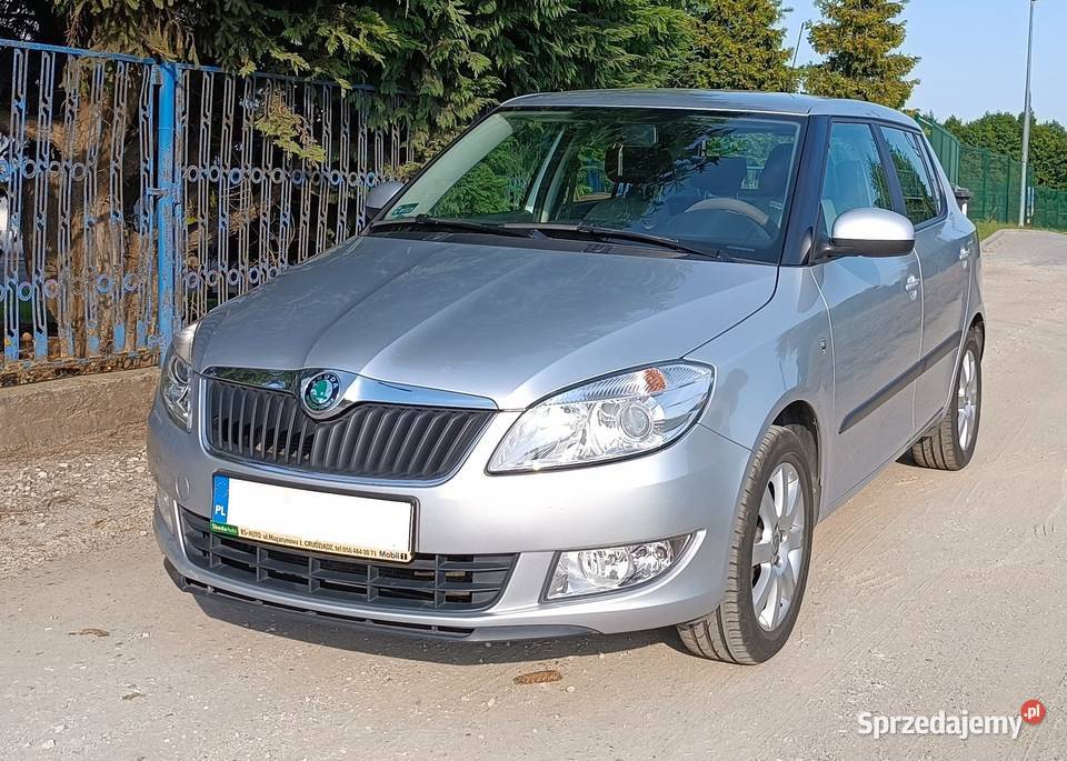 Skoda Fabia 2011 12 benzyna 47 1 właściciel welurowa tapicerka Grudziądz