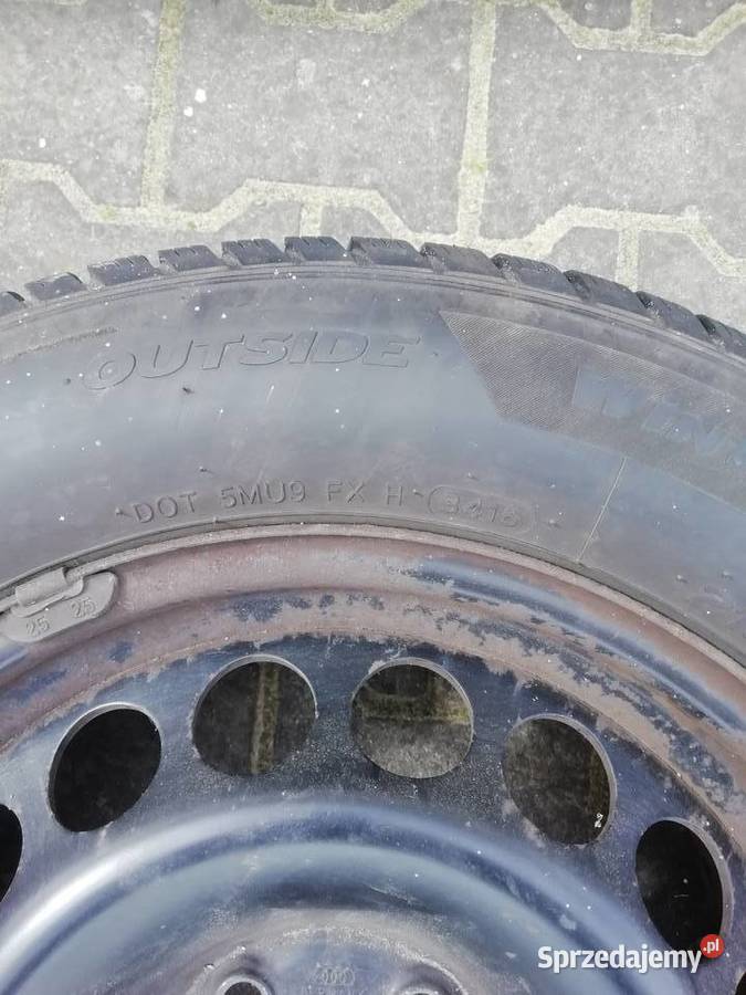 opony zimowe hankokfelgi stalowe 2156016R audivw Strzelno sprzedam