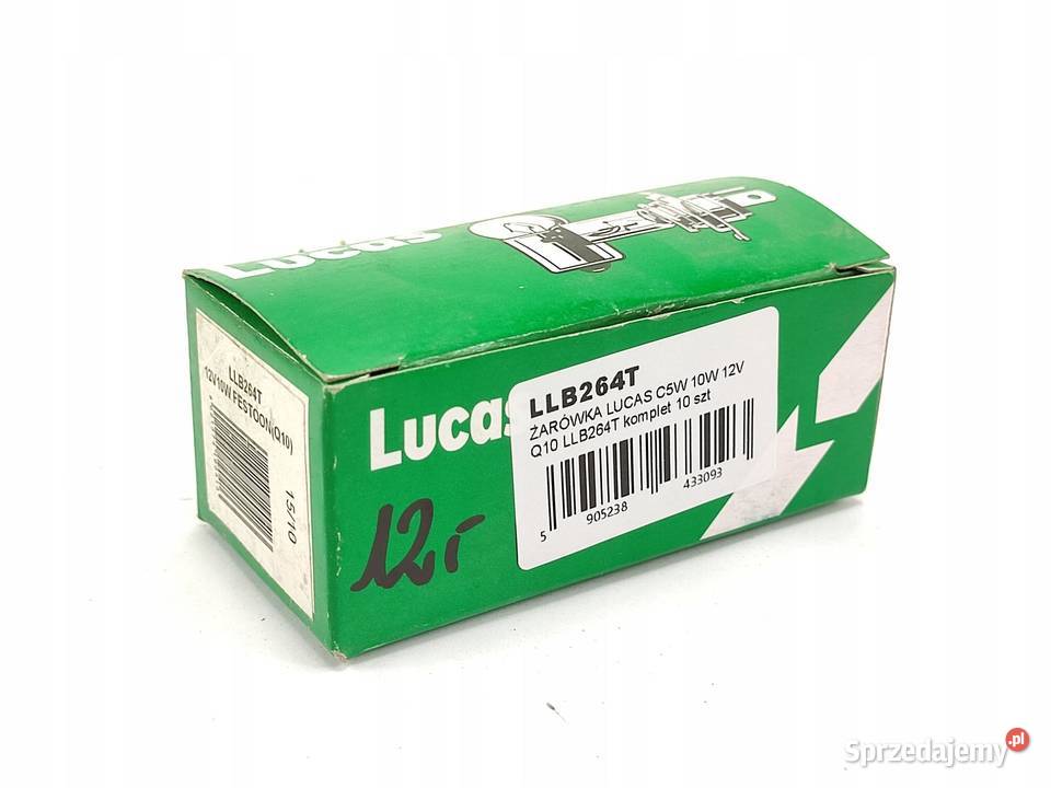 ŻARÓWKA KOMPLET 10 LUCAS C5W 10W 12V Q10 LLB264T lubelskie sprzedam