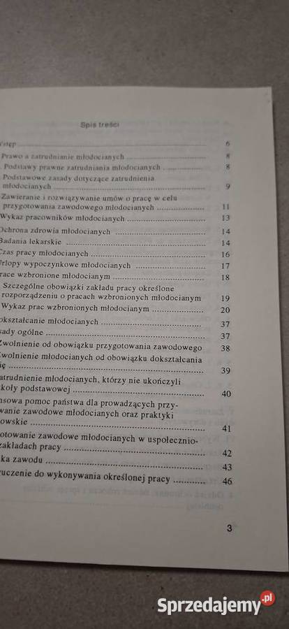 Pierwsze wydanie 1993 Ochrona pracy młodocianych Łęczyca