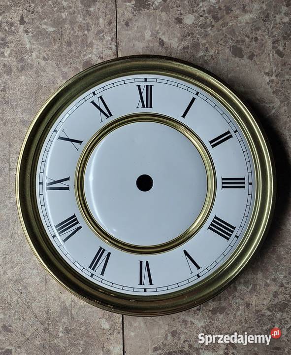 T162 Tarcza starego zegara ściennego 15 blaszana pomorskie Tczew