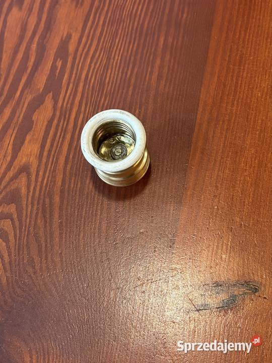 Stara przedwojenna oprawka mosiężna gwint E27 i Chudów