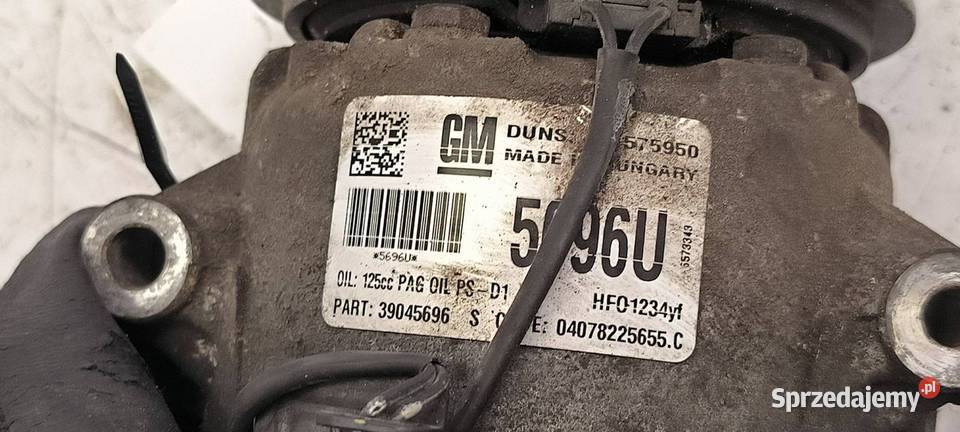 SPRĘŻARKA KLIMATYZACJI OPEL ASTRA J 06573018 kujawsko-pomorskie Lipno