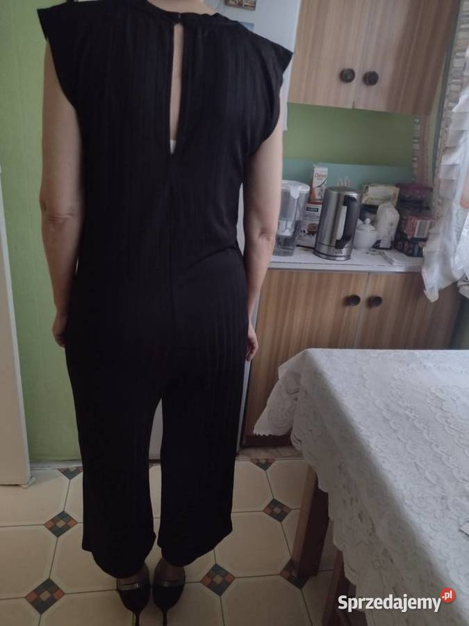36S ZARA Czarny kombinezon biznesowy z Madrytu Spódnice i sukienki Kraków