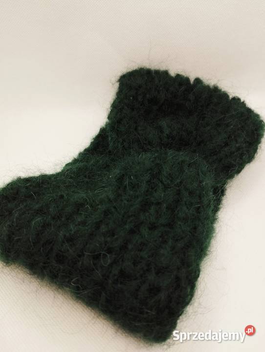 Szeroka opaska na głowę turban ciemna