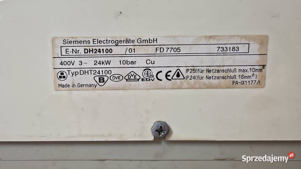 Używany podgrzewacz przepływowy wody Siemens Gliwice sprzedam