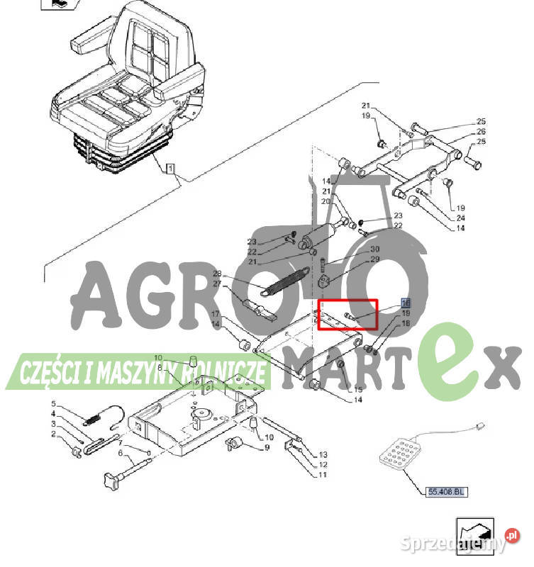 5083580 5080227 ŚRUBA CNH dolnośląskie Wichrów