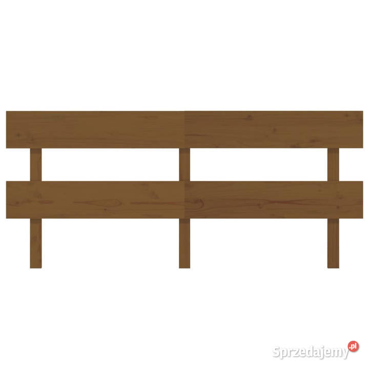 Wezgłowie łóżka brązowe 204x3x81 lite drewno Warszawa