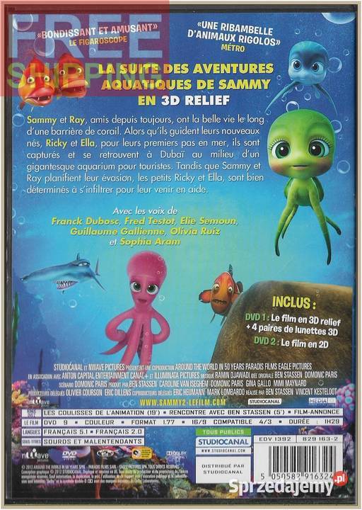 Sammy 2 2012 2DVD Version 3D Sammys avonturen 2 Krynica-Zdrój