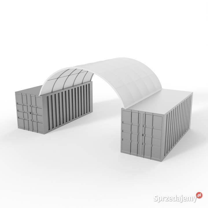 Zadaszenie kontenerowe 6x6m PVC 750gm2 Wrocław