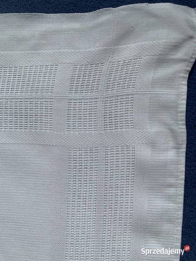 Wyszywany obrus 120X160 biały Katowice