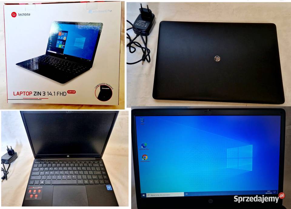 Laptop Techbite zin 3 141 FHD 128gb win10 pro Biała Podlaska sprzedam