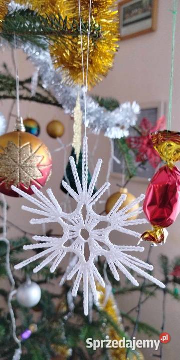 ozdoby szydełkowe gwiazdki aniołki Gwoźnica Górna