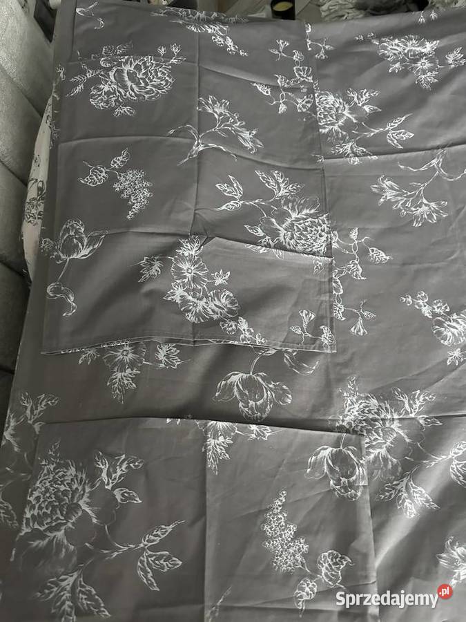 Komplet pościeli 200x200 100 bawełny MS szary Łódź