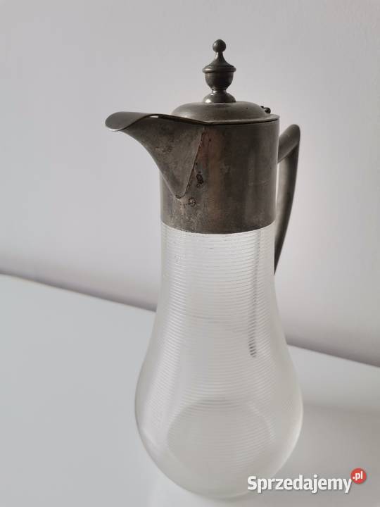 Stary przedwojenny dzbanek karafka plater Katowice