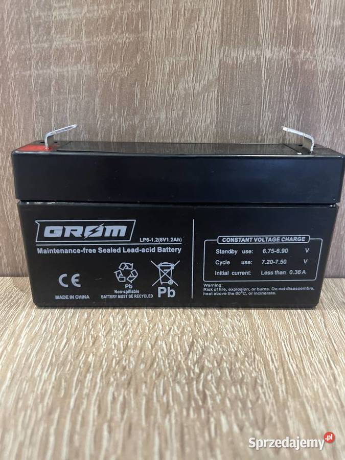 Akumulator GROM AGM 6V 12Ah Płock