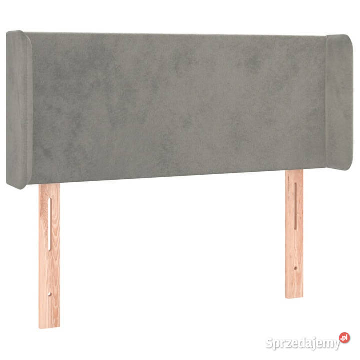 Zagłówek do łóżka z LED jasnoszary 83x16x7888 mazowieckie