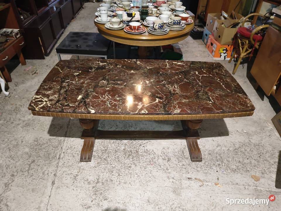 stół z marmurowym blatem Art Deco Chorzew sprzedam