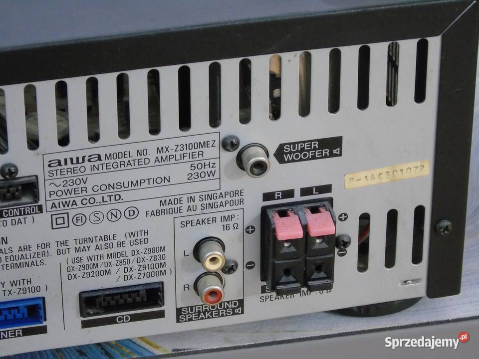 Mocny wzmacniacz Aiwa MXZ3100 z korektorem gr Jasło