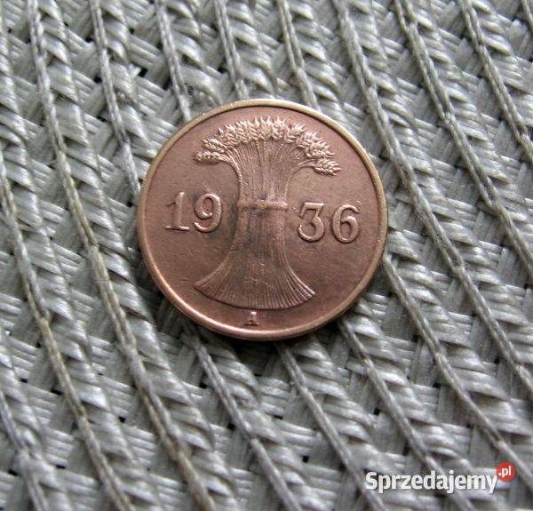 Niemcy 1 Reichspfennig 1936r A Kalisz sprzedam