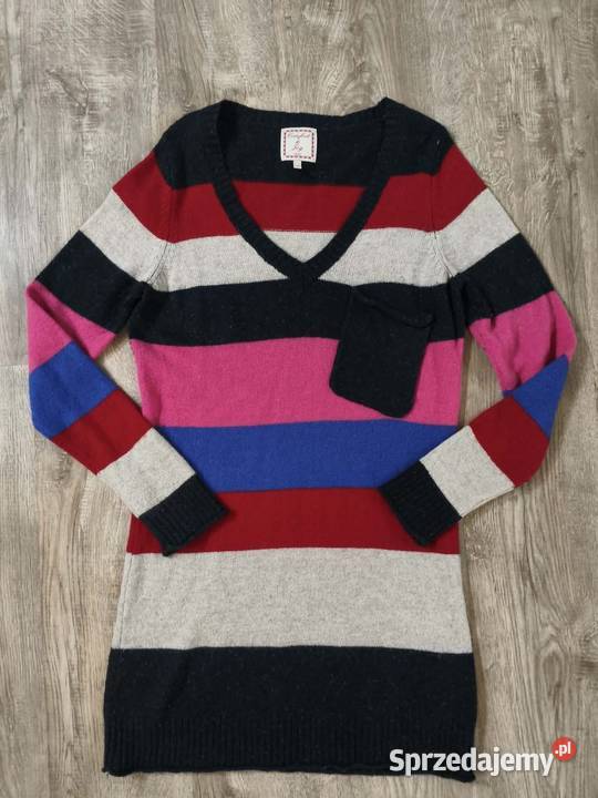 Sweter w wielokolorowe pasy rozmiar 1240 Hajnówka