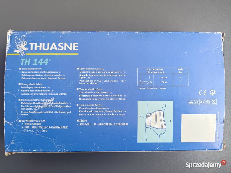 Orteza Pas Gorset lędźwiowokrzyżowa Thuasne Pozostałe Gdańsk