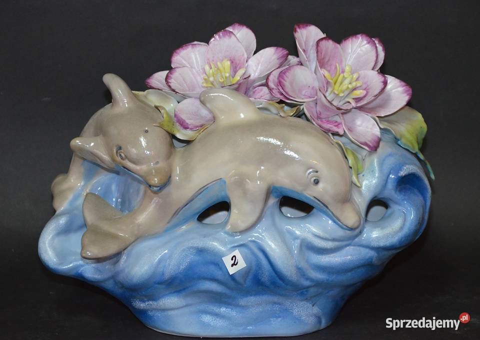 Porcelana Roceram ozdoba Delfiny kolekcja Porcelana i szkło wielkopolskie Środa Wielkopolska sprzedam