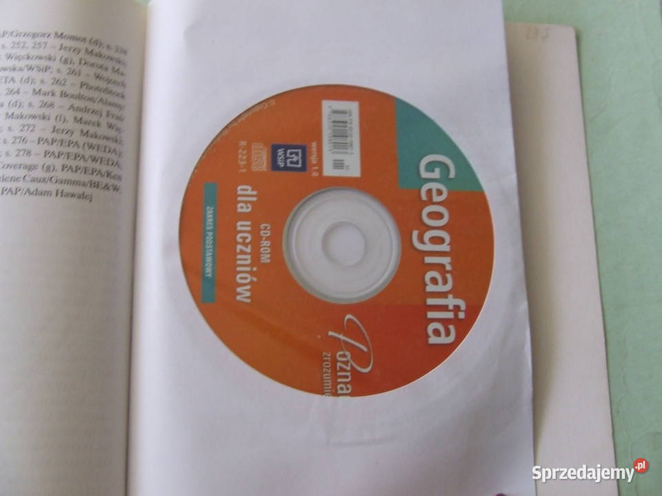 Geografia Poznać zrozumieć cz 1 2 płyta CD tradycyjny podręcznik Oborniki Śląskie