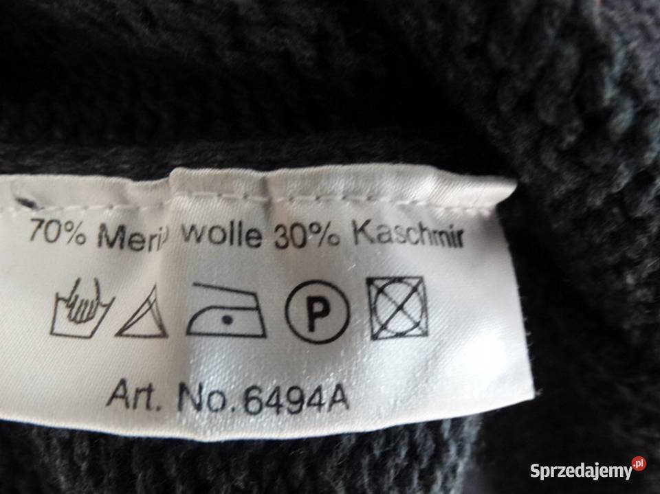 Sweter Kardigan Wełniany Kaszmir Wełna Merino Łomża