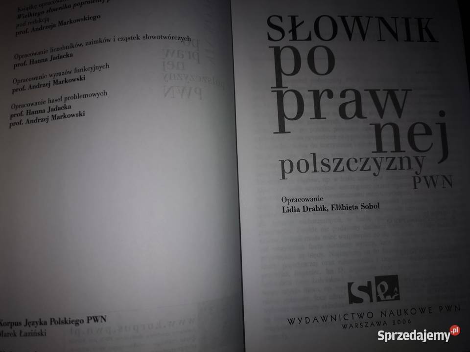Słownik poprawnej polszczyzny z płytą CD Wałbrzych