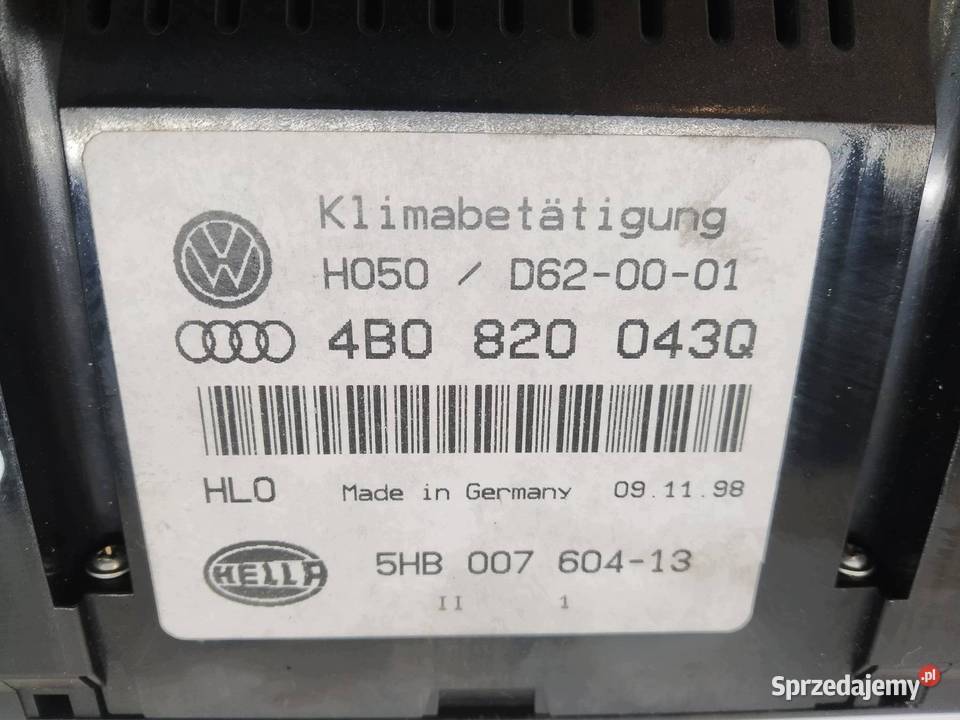 PANEL NAWIEWU 4B0820043Q Audi A6 II 19972004 C5 świętokrzyskie