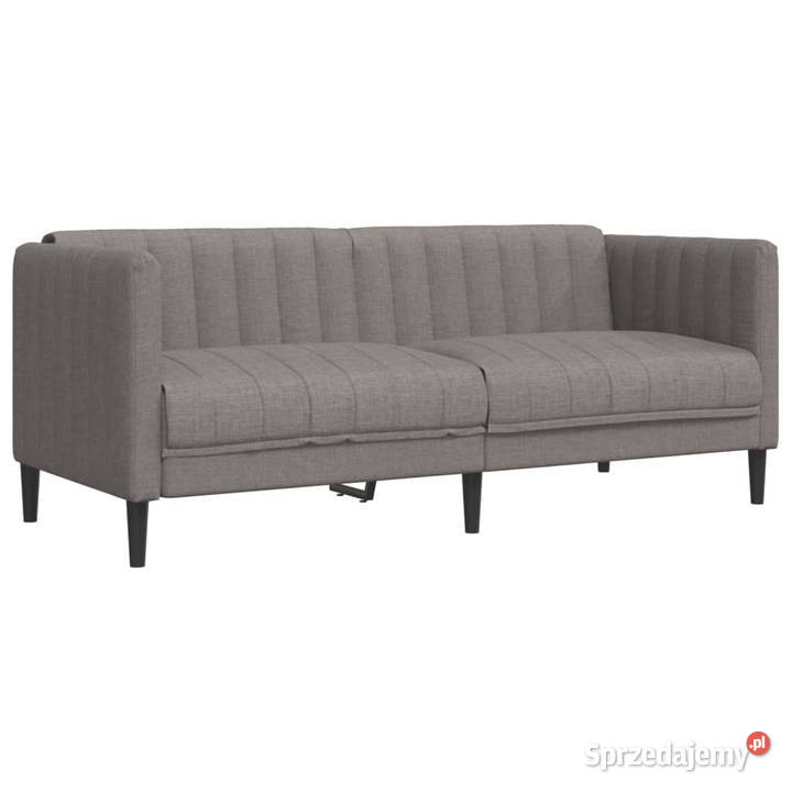 Sofa 2osobowa kolor taupe tapicerowana tkaniną mazowieckie Warszawa