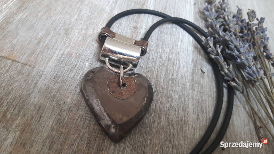 Naszyjnik ceramiczny ręcznie wykonany Ozdoby Otwock