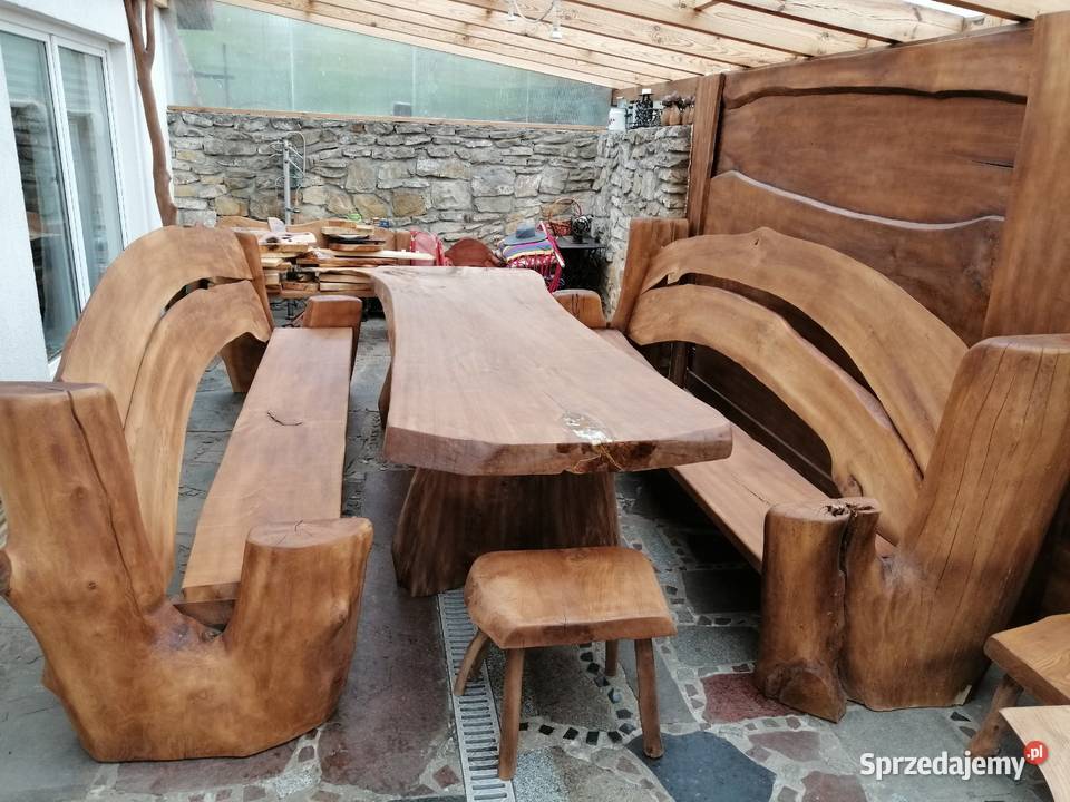 meble ogrodowe dęb jesion 300 x 100 stół z mazowieckie Przysucha