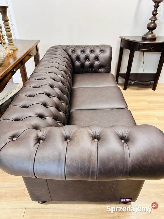 Ekskluzywny angielski komplet dwóch kanap pomorskie Tczew