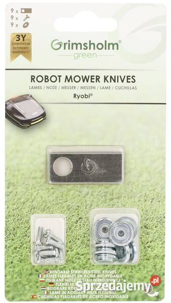 Noże do robota koszącego 9 pasujące do Ryobi Kamionna