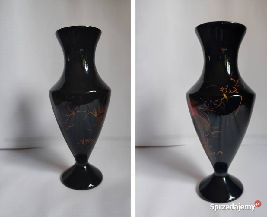 złote rybki wazon flakon amfora z laki retro inny kolor