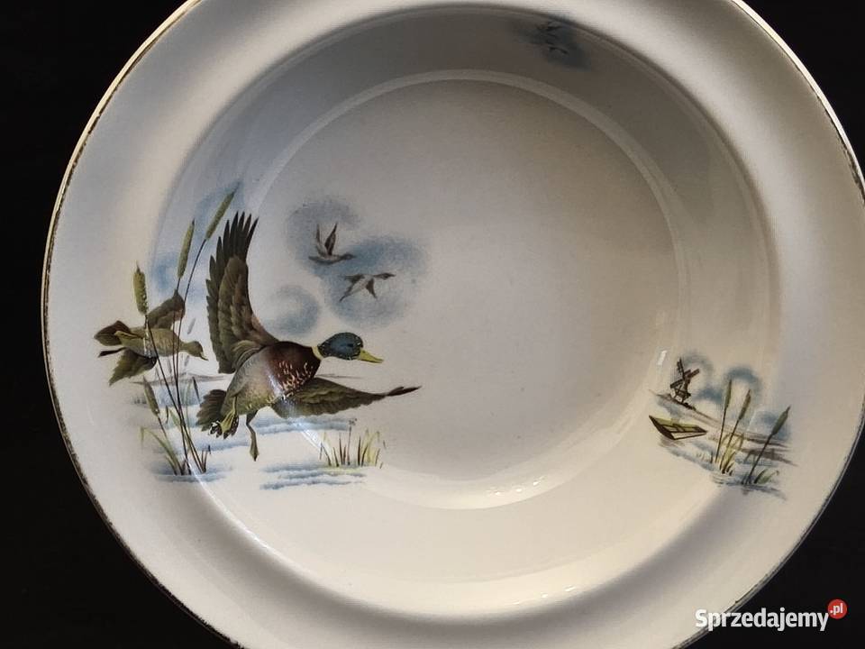 Talerz głęboki angielski Alfred Meakin Ironstone Porcelana i szkło Chełm