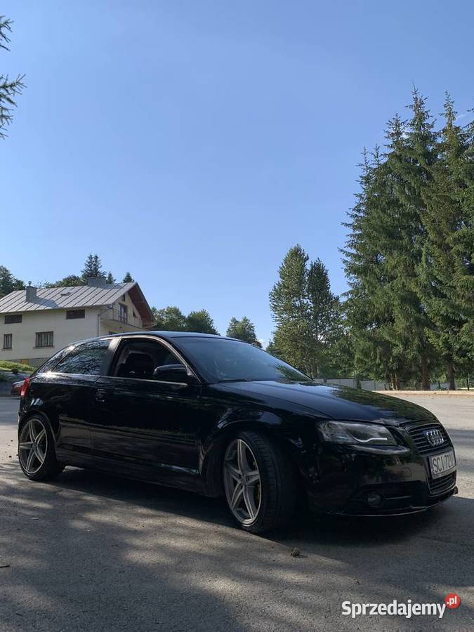 Audi a3 8p Doinwestowane gwint Alu 18 sline skórzana tapicerka Wielopole Skrzyńskie