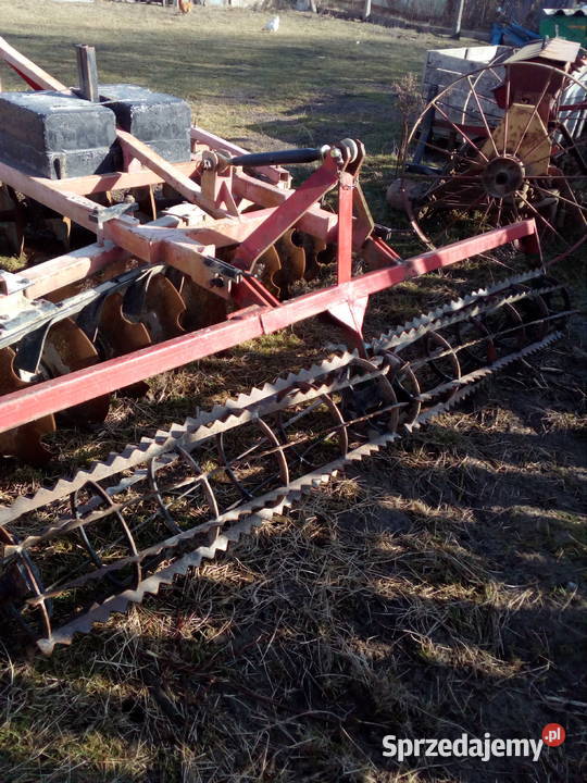 brona talerzowa 240m z wałem nieuszkodzony Ożarów