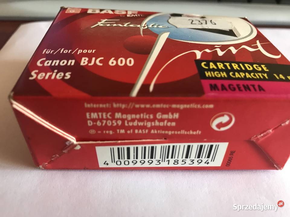 TUSZ CANON BJI 201 Magenta yellow BJC600 dolnośląskie Wałbrzych