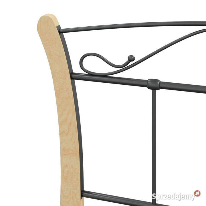 Łóżko Metalowe Czarne Rama Łóżka Ze Stelażem 100 100cm sprzedam