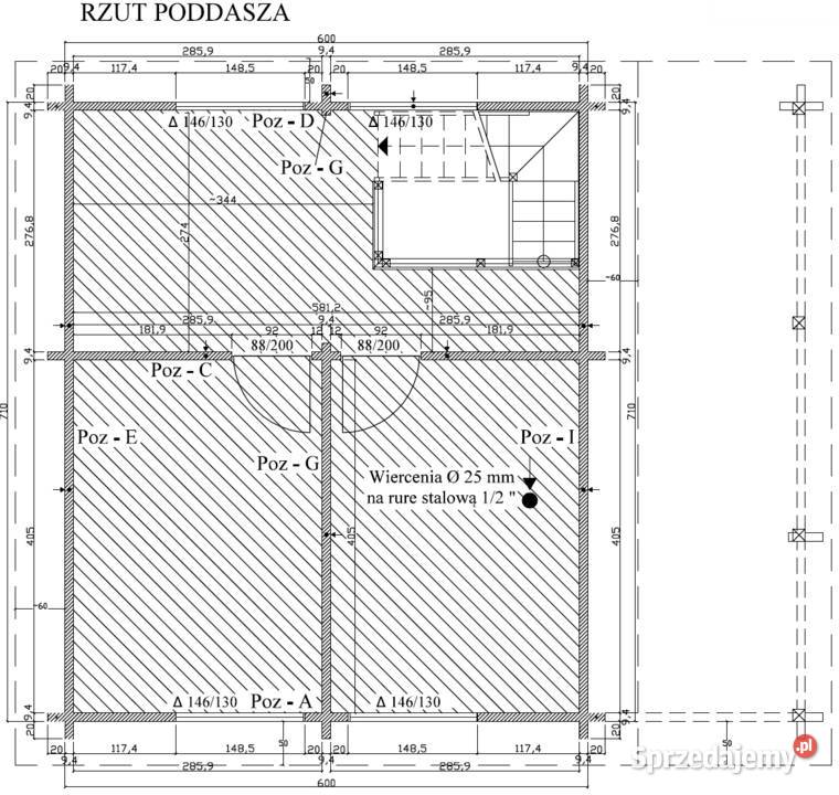 Dom drewniany z balika Gracja Deluxe 80m2 Domki drewniane Nowe Miasto nad Pilicą sprzedam